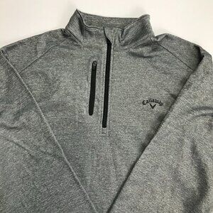 Callaway Golf Men Zip Gray XL Zip Pullover